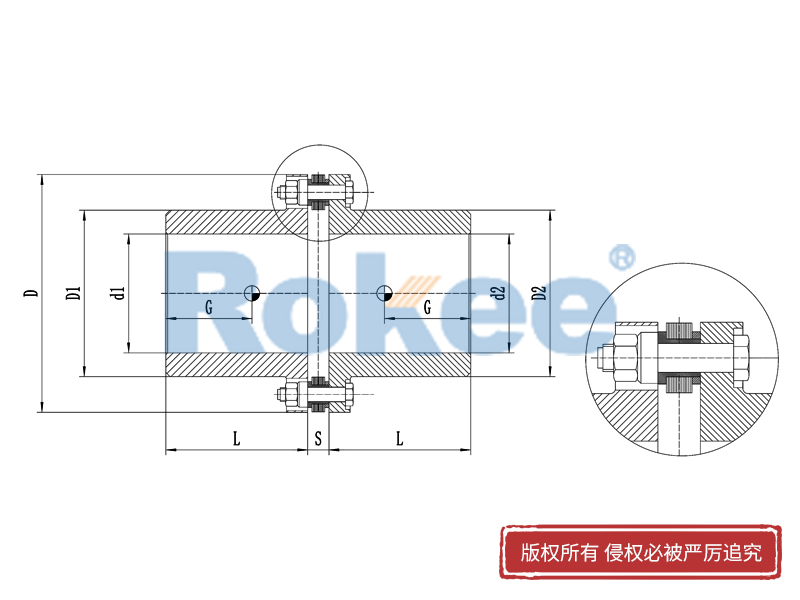 RLM標(biāo)準(zhǔn)單節(jié)小型膜片聯(lián)軸器,撓性膜片聯(lián)軸器廠家,撓性膜片聯(lián)軸器生產(chǎn)廠家